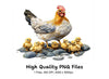 Hen and Chicks Clipart Bundle