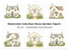 Charming Cottage Homes Clipart Bundle