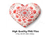 Floral Patterned Hearts Clipart Bundle