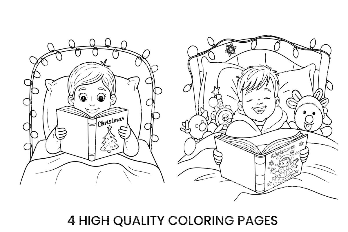 Christmas Story Time Coloring Books
