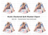 Cozy Patchwork Quilt Blanket Clipart Bundle