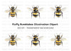 Top Down Bumblebee Clipart Bundle