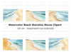 Beach and Ocean Landscape Clipart Bundle