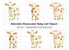 Cute Baby Calf Clipart Bundle