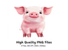 Cute Piglet Clipart Bundle