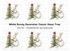 Cute Bunny Decorating Christmas Tree Clipart Bundle