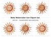 Boho Sun Clipart Bundle
