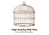 Vintage Bird Cages Clipart Bundle