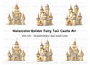 Whimsical Brown Castle Clipart Bundle