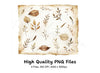 Autumn Leaves Clipart Bundle