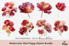 Red Poppy Clipart Bundle - Etb 403