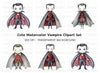 Cute Vampire Clipart Bundle