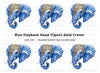 Ornate Blue Elephant Head Clipart Bundle