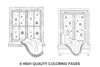 Cozy Winter Window Scene Coloring Books