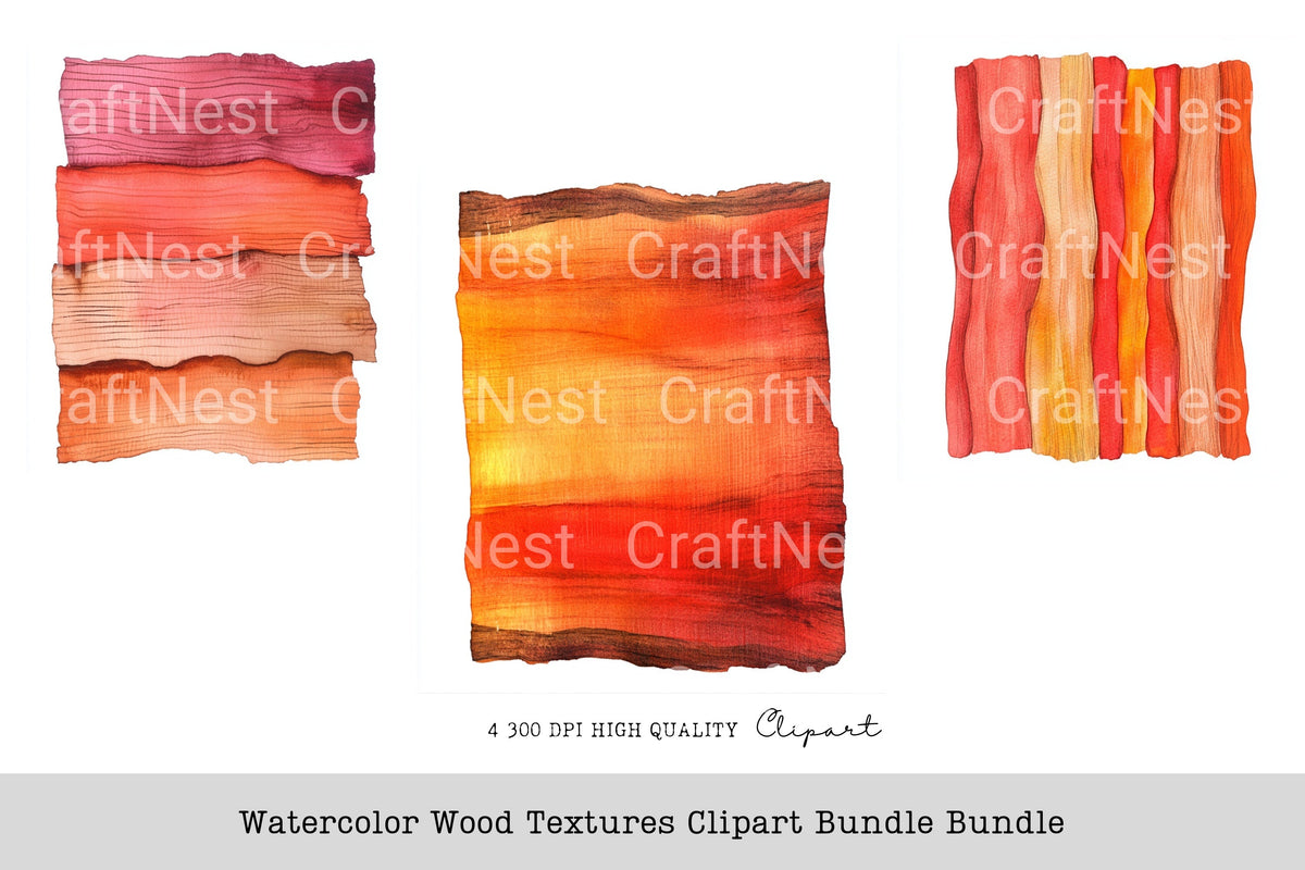 Wood Textures Clipart Bundle