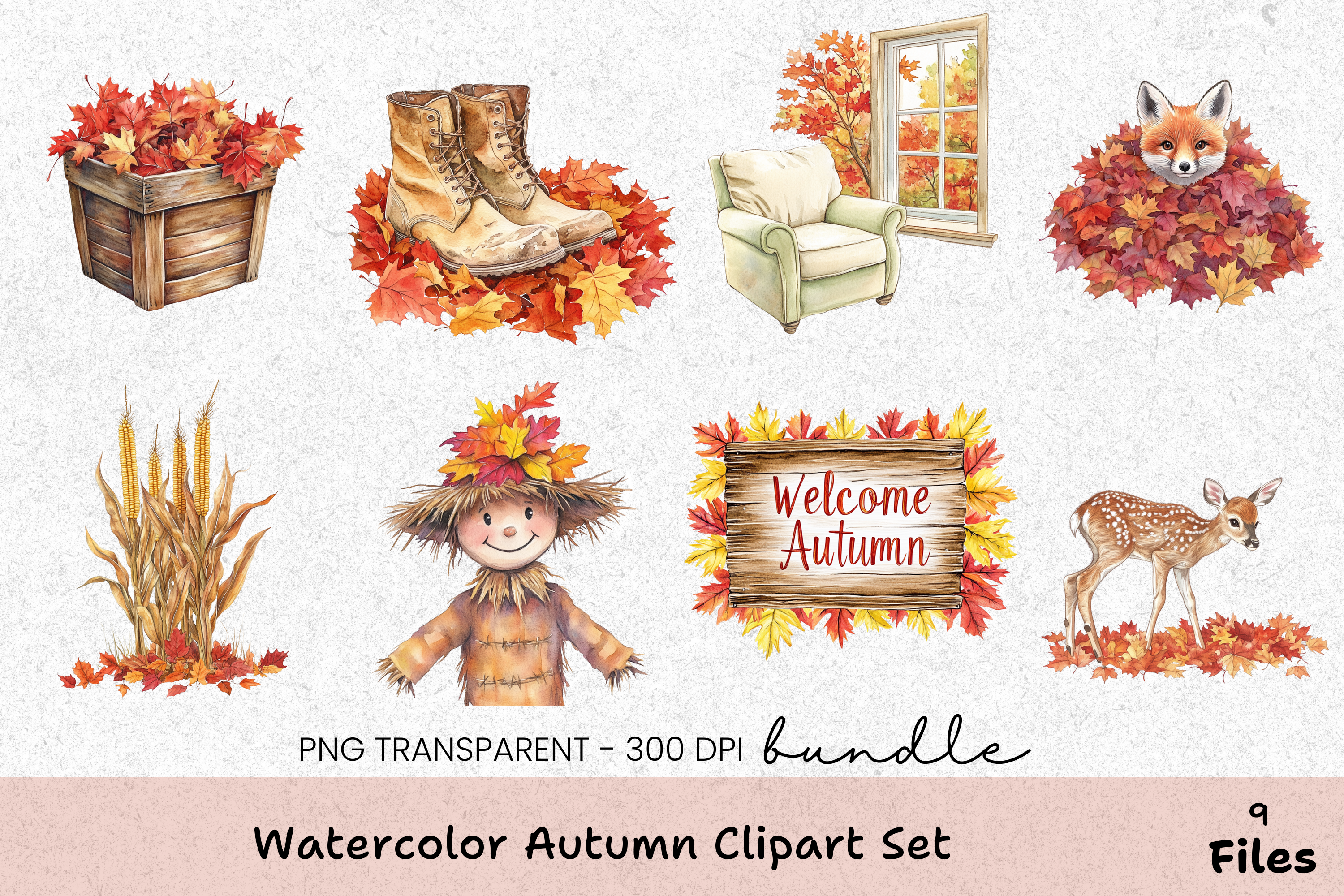 Autumn Clipart Bundle: Seasonal Design Collection