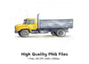 Yellow Dump Truck Clipart Bundle