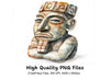 Mayan Civilization Stone Carvings Clipart Bundle