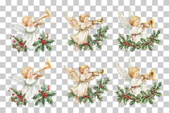 Angel Holiday Decorations Clipart Bundle - CraftNest - Digital Crafting and Art
