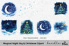 Magical Winter Night Clipart Bundle