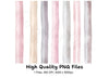 Pastel Stripes Background Clipart Bundle