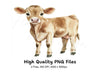 Cute Calf Clipart Bundle