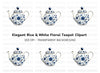 Elegant Blue and White Teapot Clipart Bundle