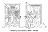 Mad Scientist Lab Mess Coloring Books