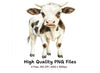 Cute Baby Cow Clipart Bundle