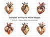 Steampunk Hearts Clipart Bundle