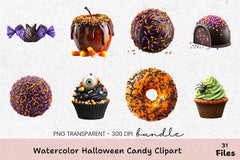 Halloween Candy Clipart Bundle - CraftNest - Digital Crafting and Art