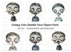 Spooky Zombie Kids Clipart Bundle