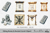 Viking Runes Ancient Scroll Clipart Bundle