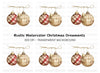 Christmas Ornaments Clipart Bundle