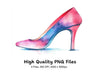 Vibrant High Heels Clipart Bundle