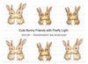 Cute Bunny Couple Clipart Bundle