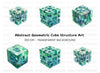 Futuristic Tech Cube Clipart Bundle