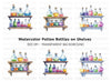 Potion Bottles Clipart Bundle
