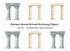 Ancient Greek Columns Clipart Bundle
