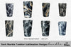 Dark Marble Tumbler Designs Clipart Bundle