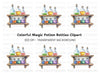 Colorful Potion Bottles Clipart Bundle