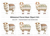 Intricate Patterned Sheep Clipart Bundle