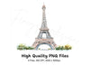 Eiffel Tower Clipart Bundle