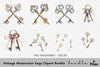 Vintage Keys Clipart Bundle