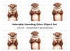 Cute Otter Clipart Bundle