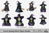Cute Spooky Witch Clipart Bundle