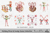 Christmas Elf with Candy Canes Clipart Bundle