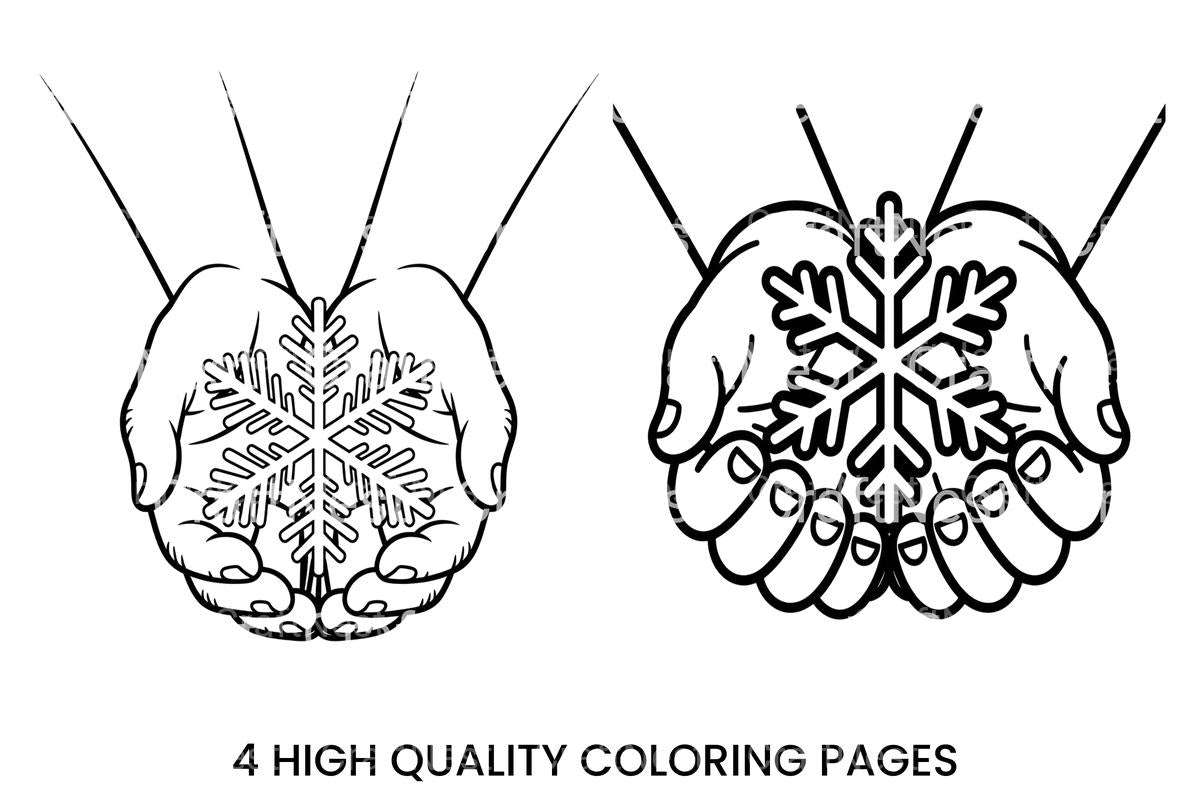 Snowflake and Ornament Coloring Books