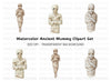 Spooky Mummy Character Clipart Bundle