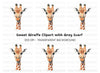 Charming Giraffe Head Clipart Bundle